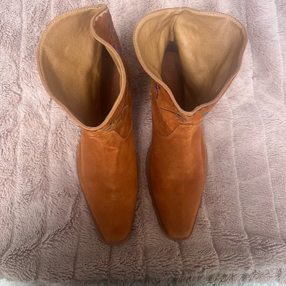 EUC Farm Rio Marsala Boho Western Boots Size 9.5/EU 41 - Picture 2 of 4